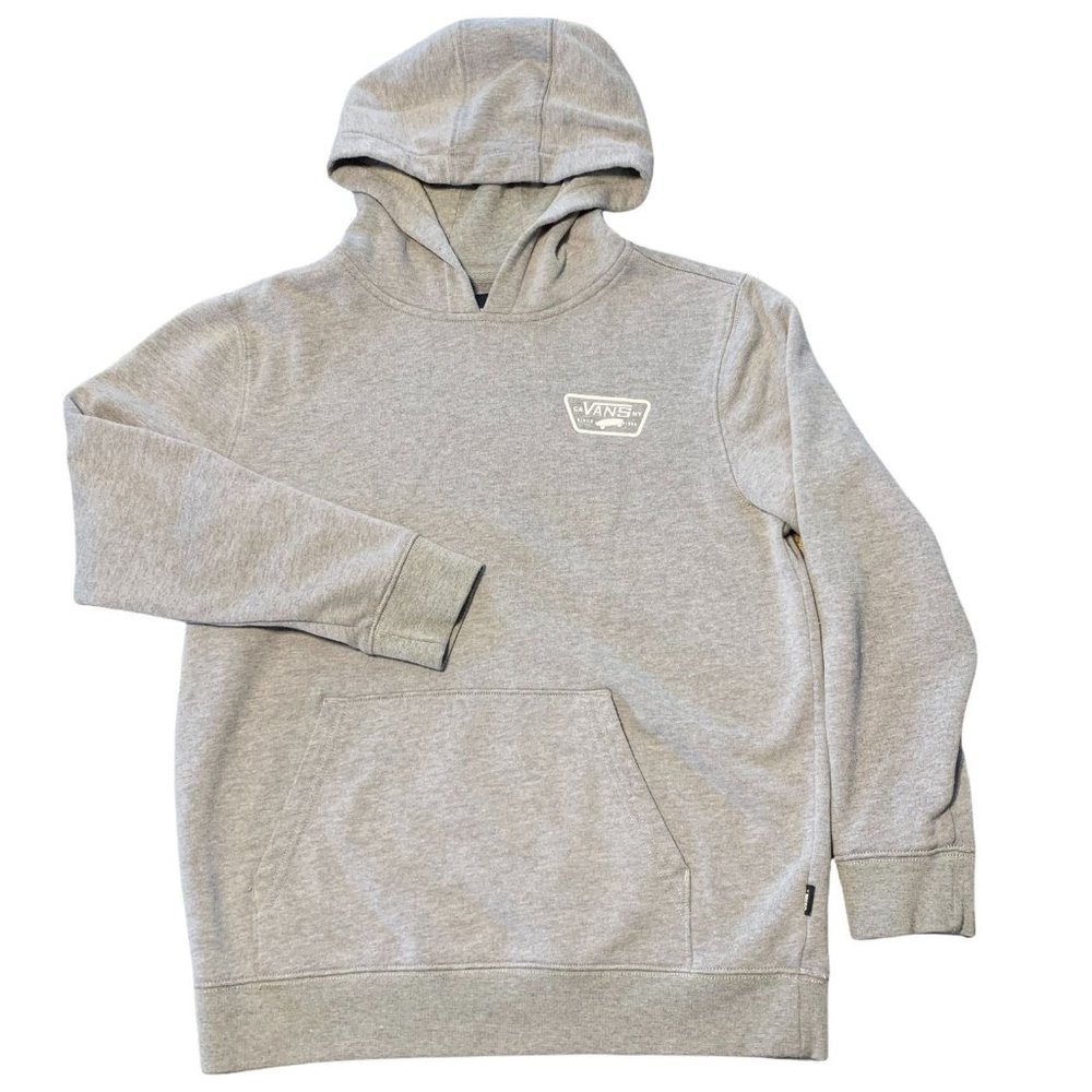 Vans Sweatshirt Hoodie Large L Gray Kids Pullover